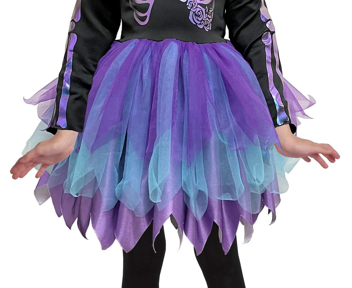 Costume for child Purple Skeleton (dress), size 110/120 cm